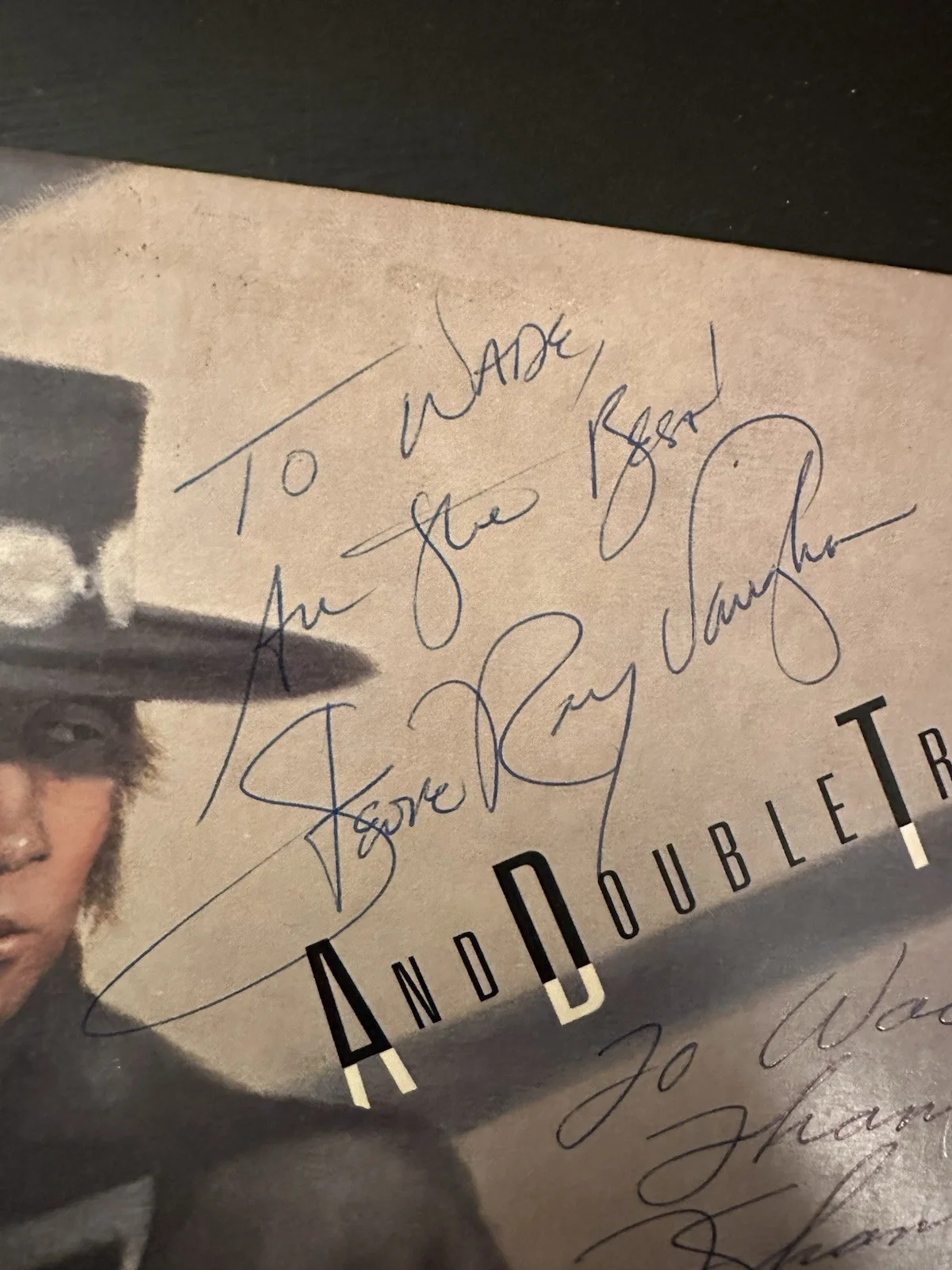 Stevie Ray Vaughan & Tommy Shannon Signed Album LP Vinyl Texas Flood Autograph, изображение 3