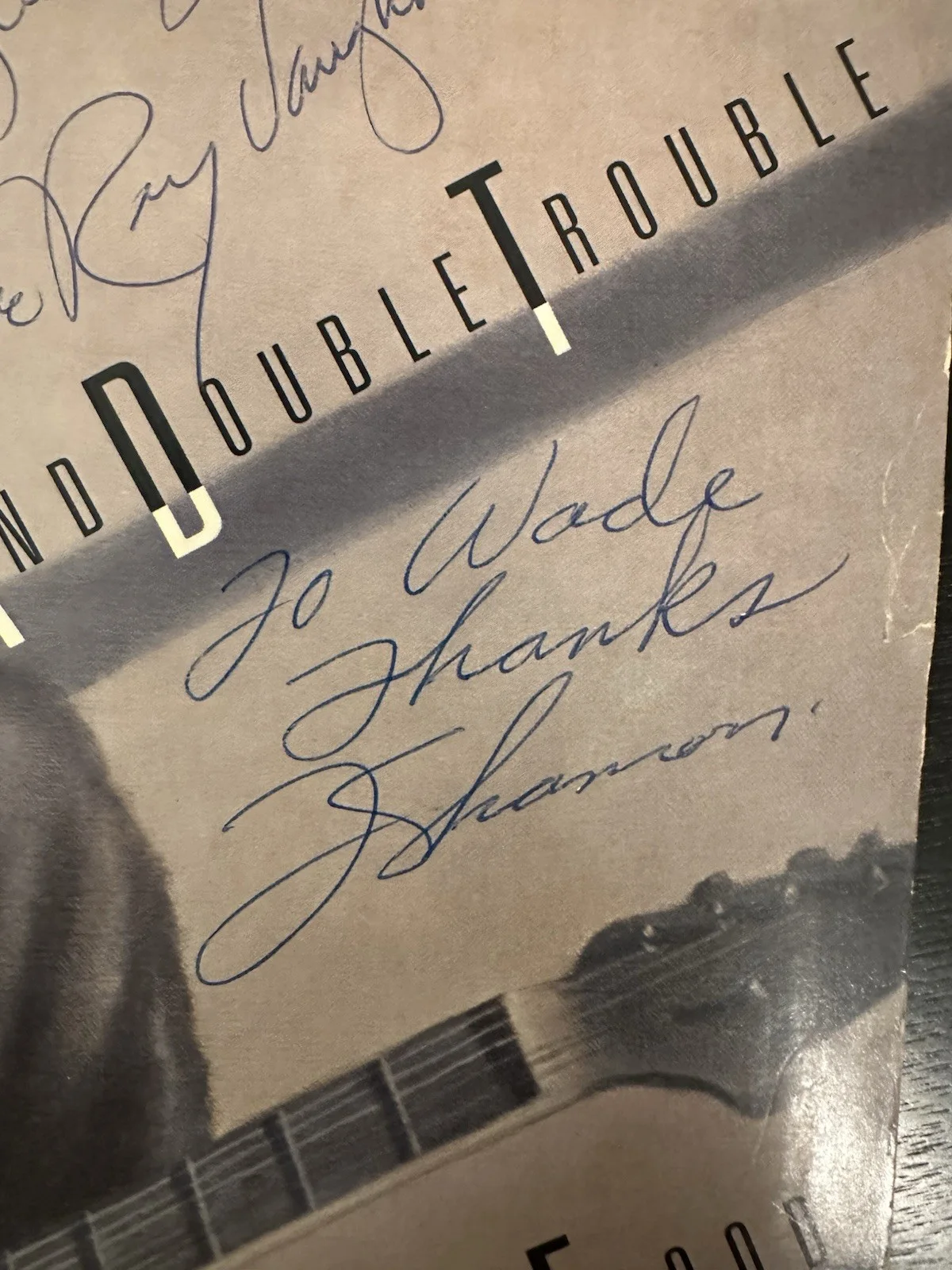 Stevie Ray Vaughan & Tommy Shannon Signed Album LP Vinyl Texas Flood Autograph, изображение 4