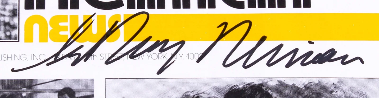 LEROY NEIMAN — LEROY NEIMAN SIGNED SYLVESTOR STALLONE ROCKY COVER NY TIMES NEWSPAPER PRINT +JSA, изображение 2