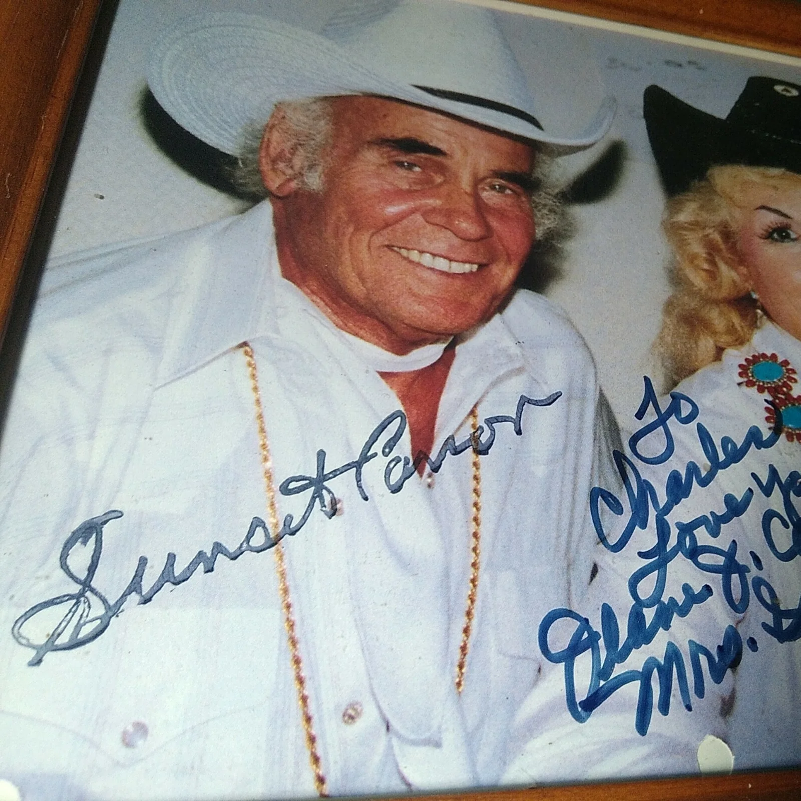 sunset, jeane j carson — Sunset & Jeane J Carson Signed Vintage Celebrity Autograph Photo UNFRAMED, изображение 2