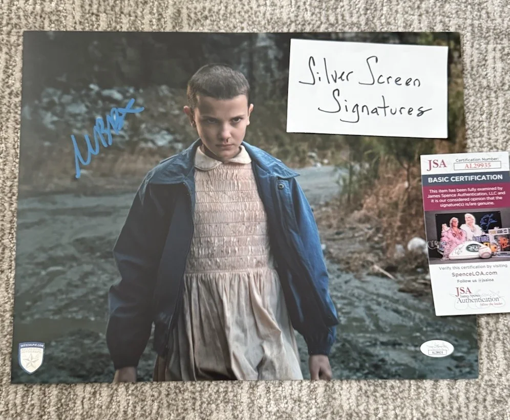 MILLIE BOBBY BROWN autograph ACOA signed 8x10 photography — MILLIE BOBBY BROWN autograph JSA COA signed 11x14 photography Stranger Things, изображение 5