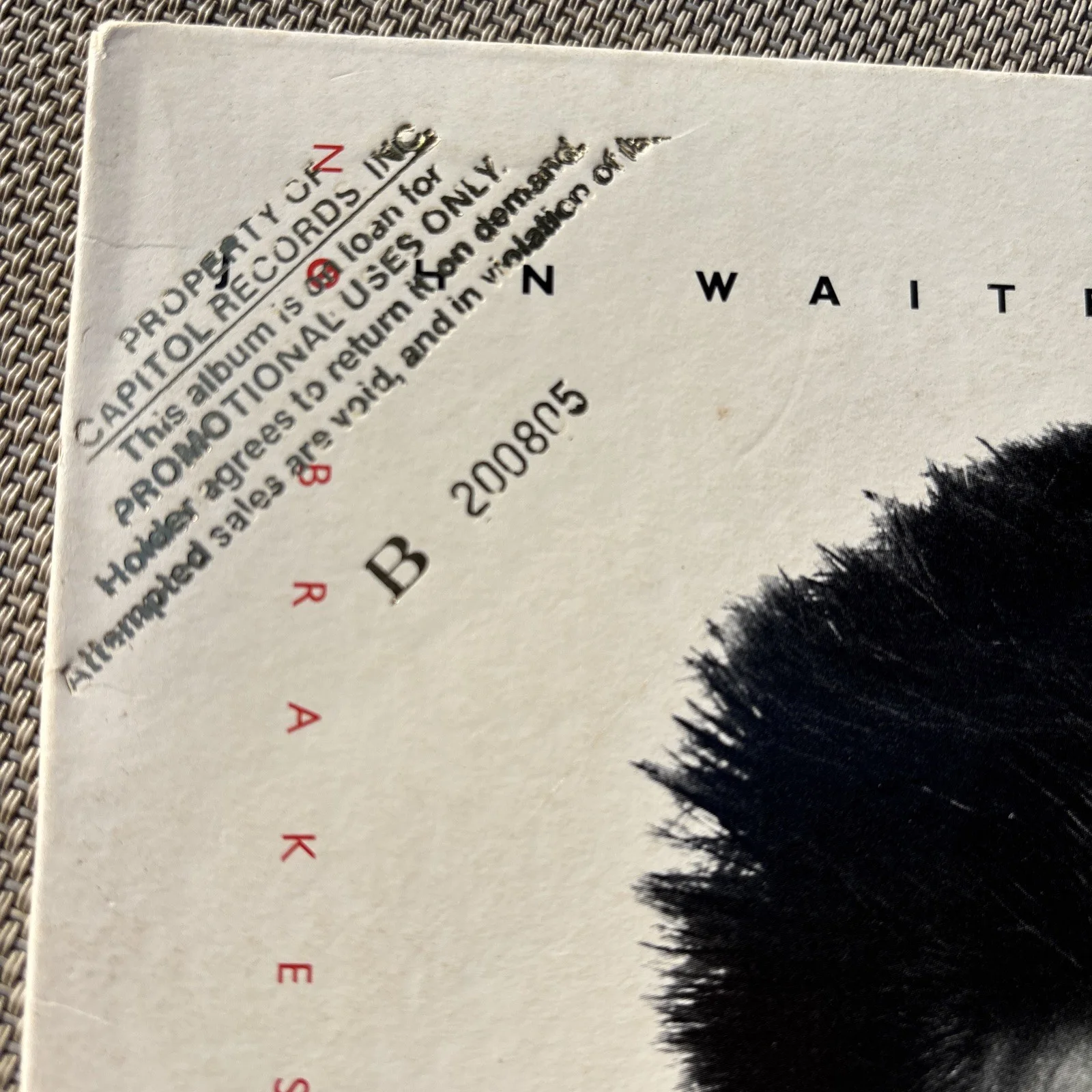 JOHN WAITE Signed NO BRAKES Album JSA COA Certified Autograph MISSING YOU, изображение 5