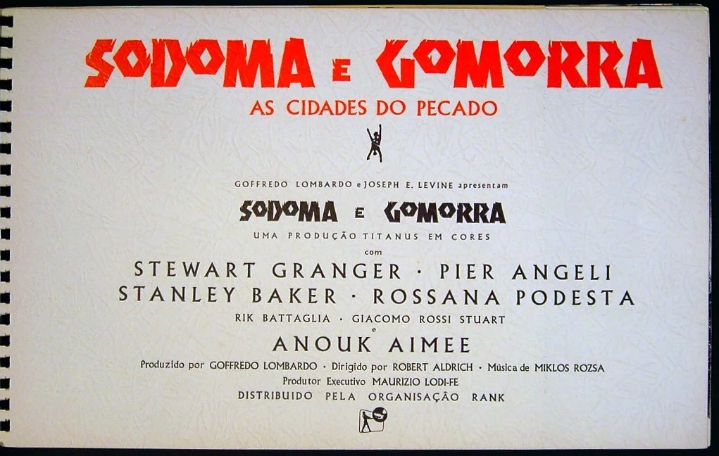 SODOM AND GOMORRAH 1962 Stewart Granger Pier Angeli Anouk Aimée BROCHURE, image 2