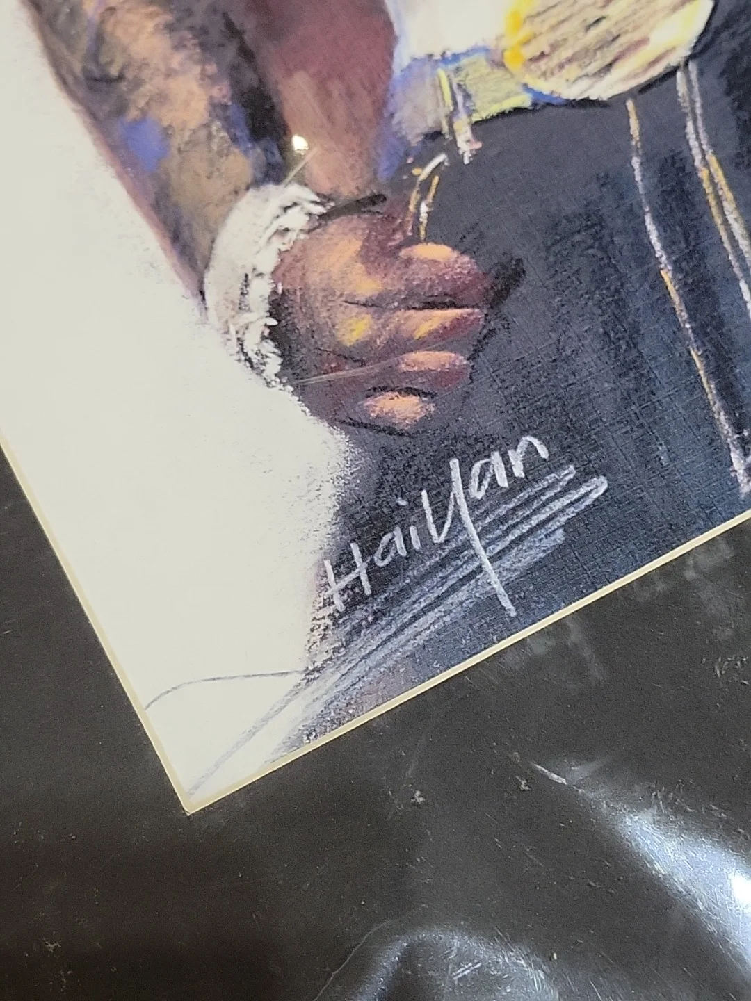 50 CENT SIGNED AUTOGRAPH Matted Print Haiyan - 20" x 16", image 3