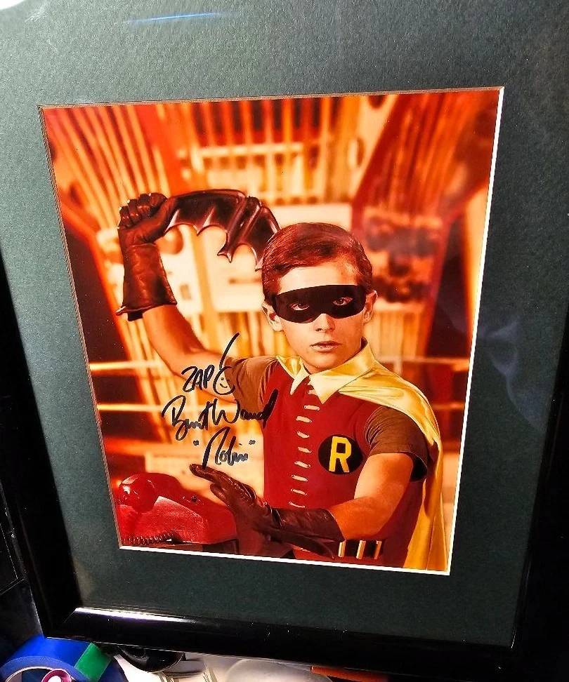 Burt Ward — Burt Ward signed as ROBIN from the BATMAN tv show NICELY FRAMED w. COA
