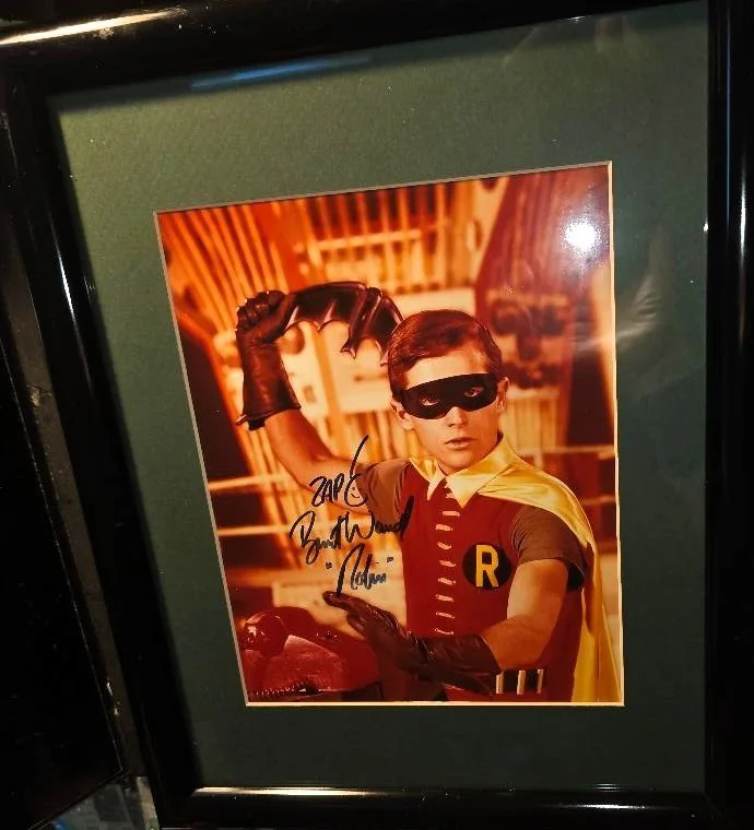 Burt Ward — Burt Ward signed as ROBIN from the BATMAN tv show NICELY FRAMED w. COA, image 3