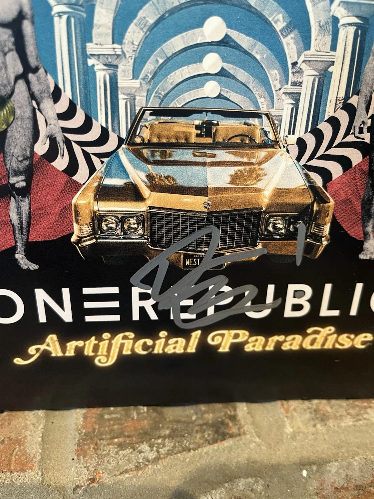 ONE REPUBLIC Artificial Paradise Signed by Band Vinyl Record Autographed, image 5