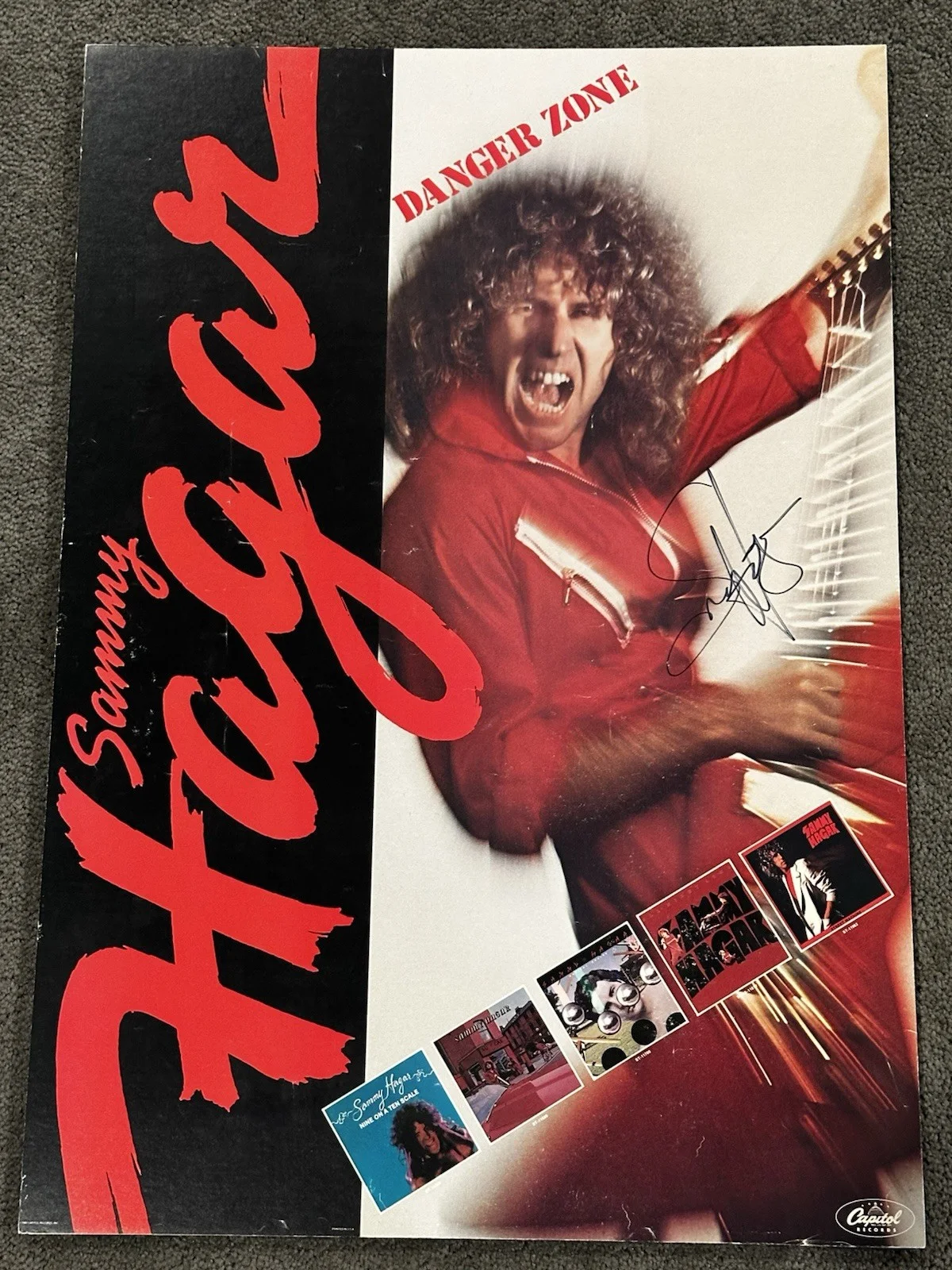 Your Choice Vintage Sammy Hagar Signed Autographed Promo Poster, image 2