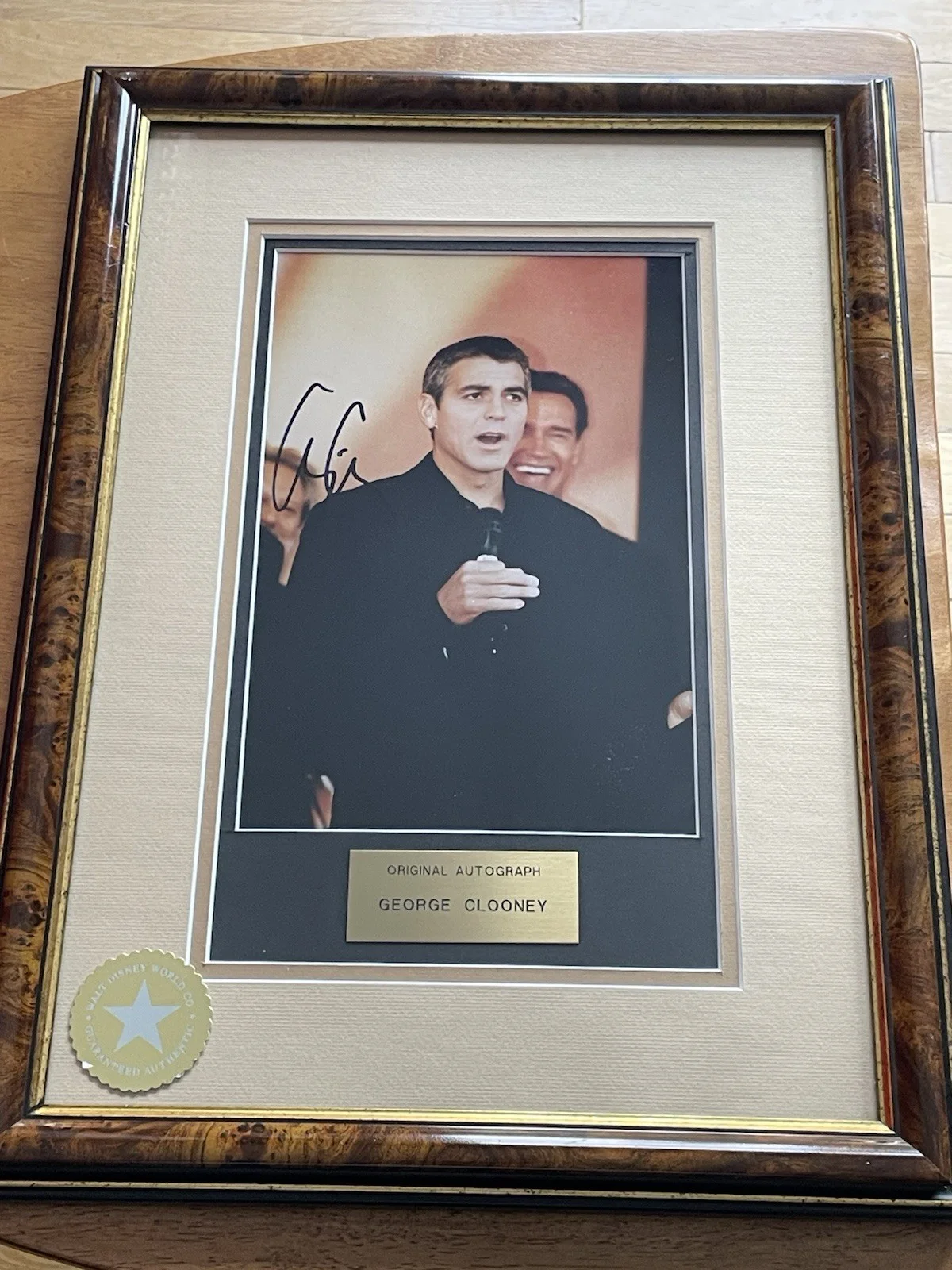 George Clooney — George Clooney Autographed Photo with Disney Authentication COA, image 2