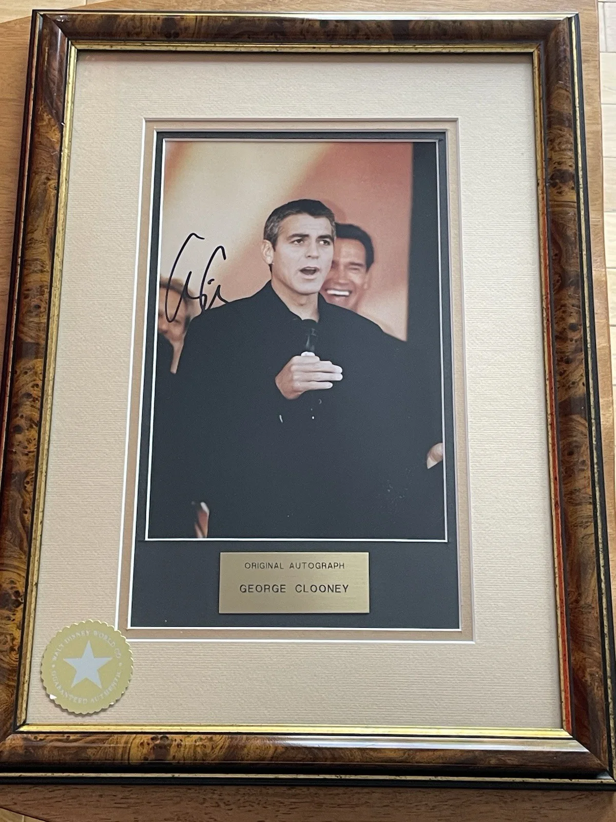 George Clooney — George Clooney Autographed Photo with Disney Authentication COA, image 3