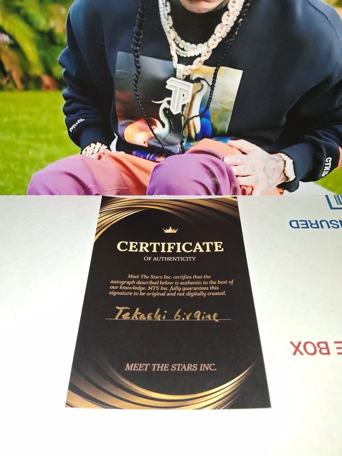 Tekashi 6ix9ine Autograph 8x10 photo w/ COA, изображение 2