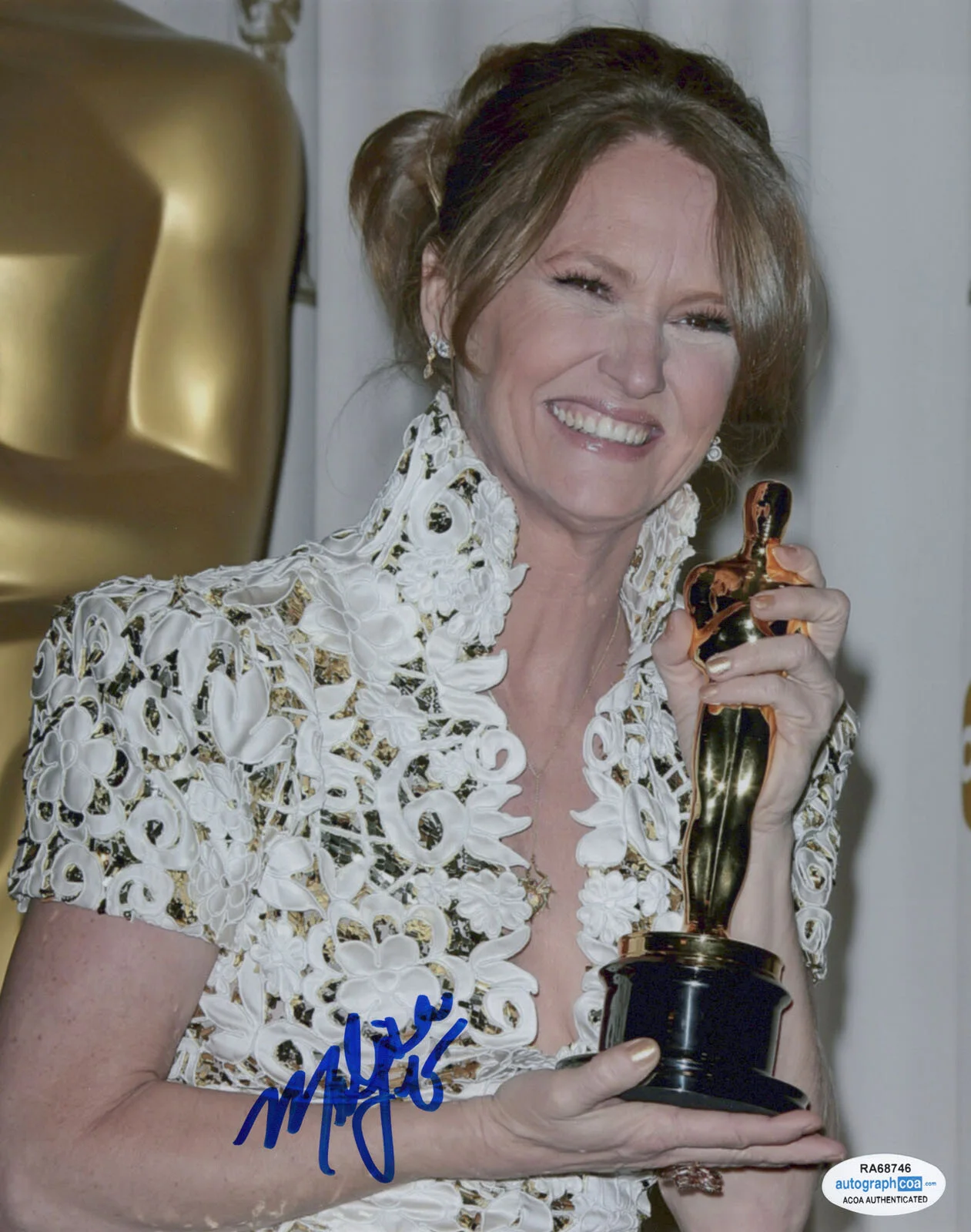 MELISSA LEO — Melissa Leo signed"OSCAR WIN" 8x10 Photo AUTOGRAPHED PROOF The Fighter ACOA COA, изображение 3