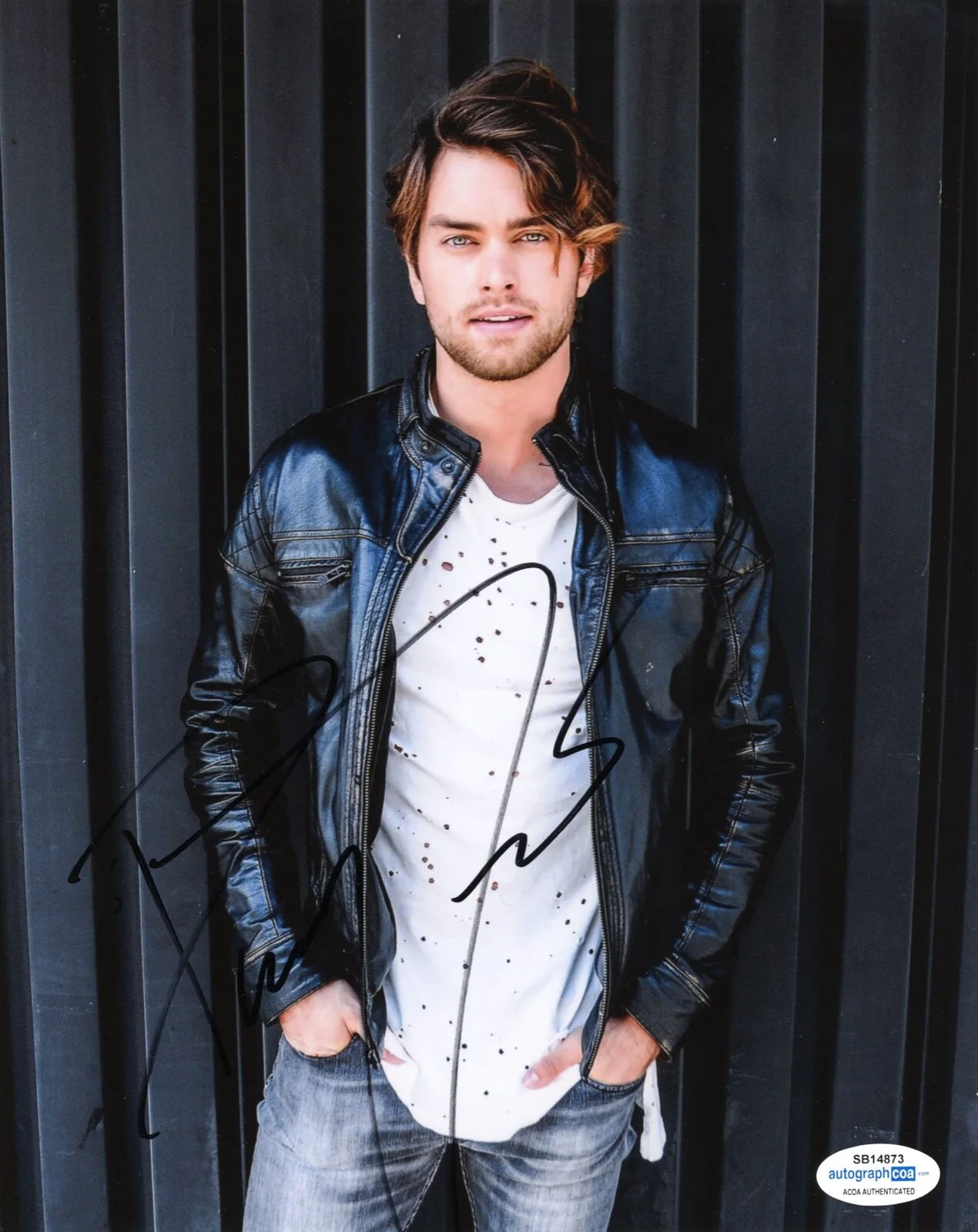 PIERSON FODE — Pierson Fode signed Autographed 8x10 Photo PROOF a SEXY Hot ACOA COA, image 3