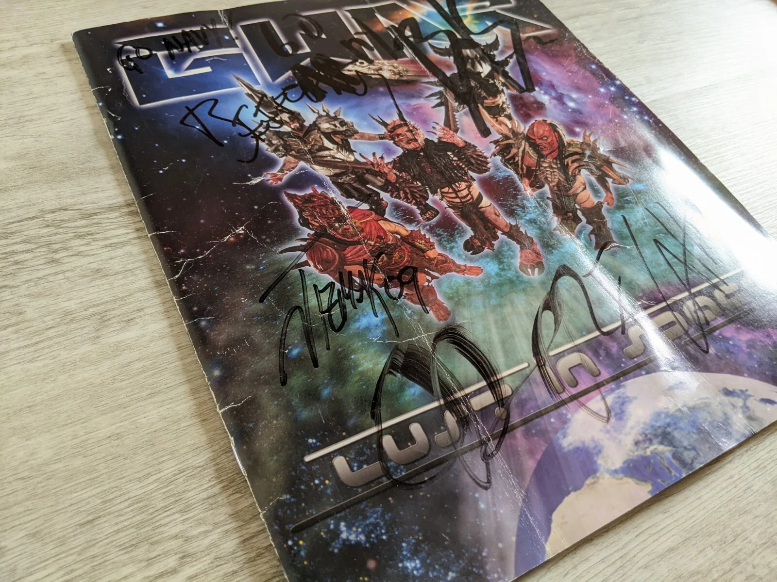 RARE Gwar 2009 Lust In Space SIGNED Tour Program Book JSA Authenticated LOA, image 5