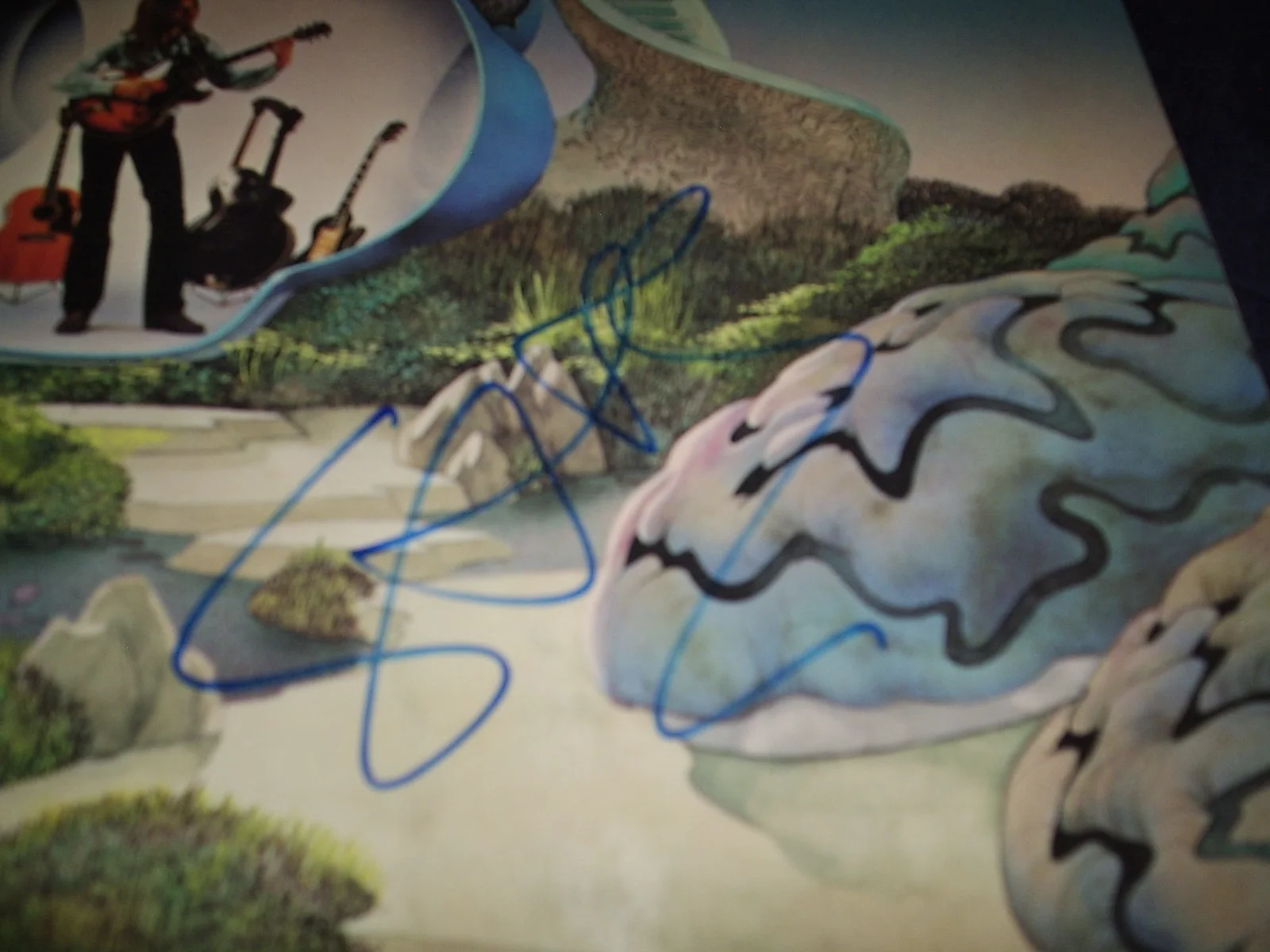 YES SIGNED STEVE HOWE RECORD TITLED "BEGINNINGS" WOW! RARE GUITAR LEGEND! PROOF!, image 3