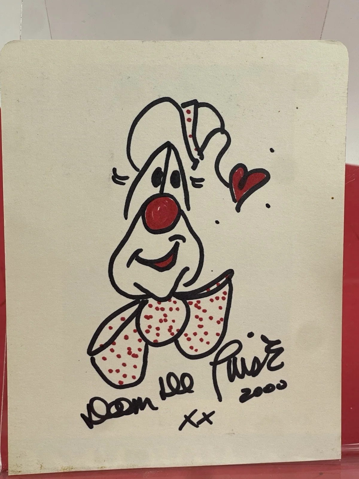 Dom DeLuise — Dom DeLuise ( RIP 2009) Hand Signed & Sketch JSA Certified, image 2