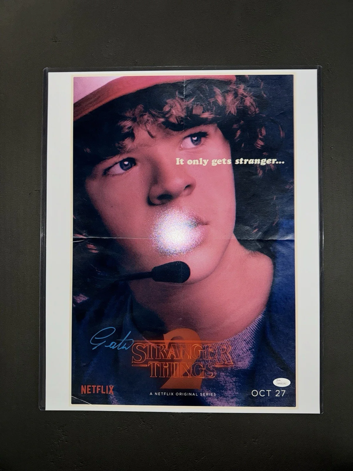 Gaten Matarazzo — Gaten Matarazzo Dustin Henderson Stranger Things 2 Signed Photo Netflix JSA