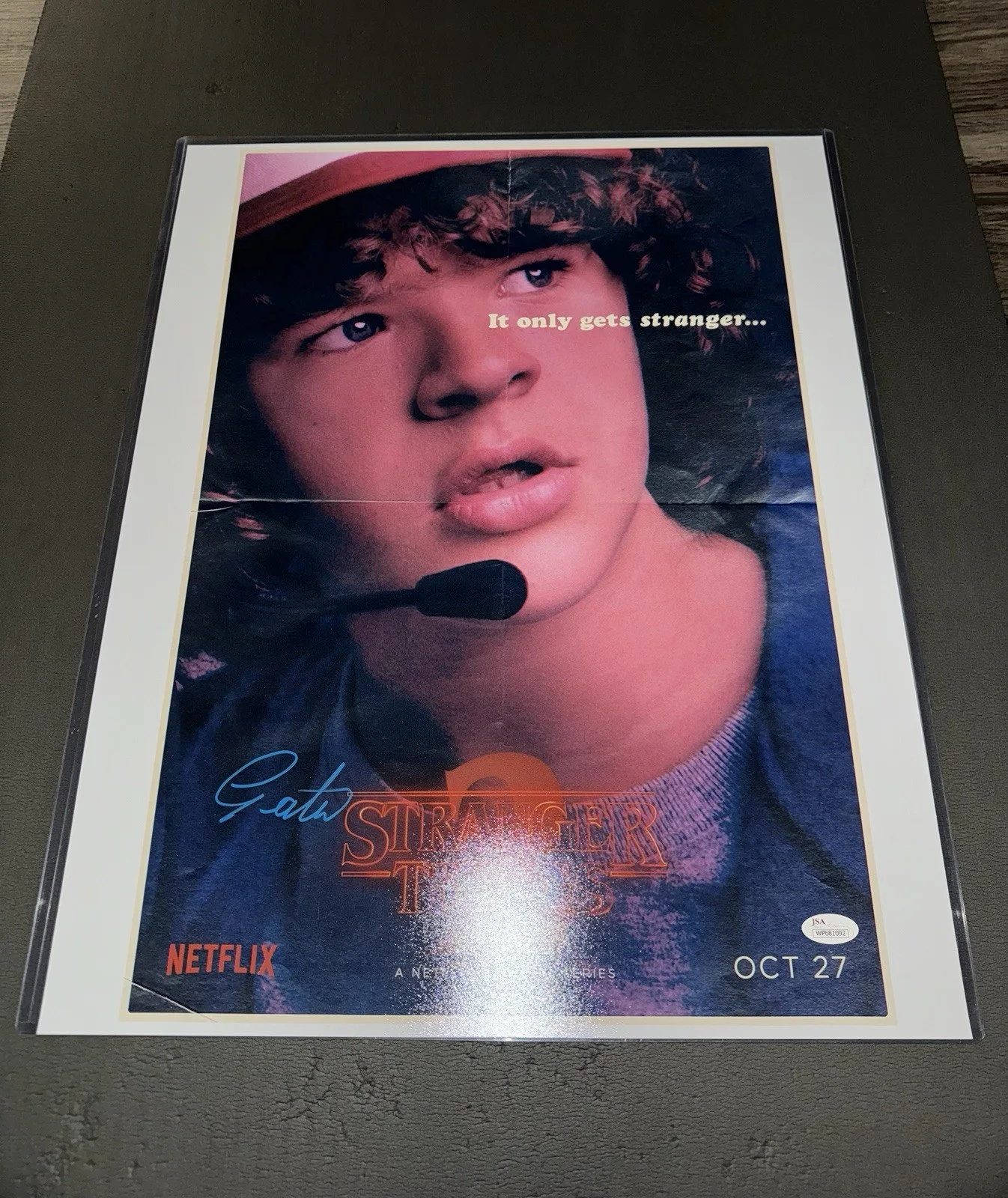 Gaten Matarazzo — Gaten Matarazzo Dustin Henderson Stranger Things 2 Signed Photo Netflix JSA, image 2