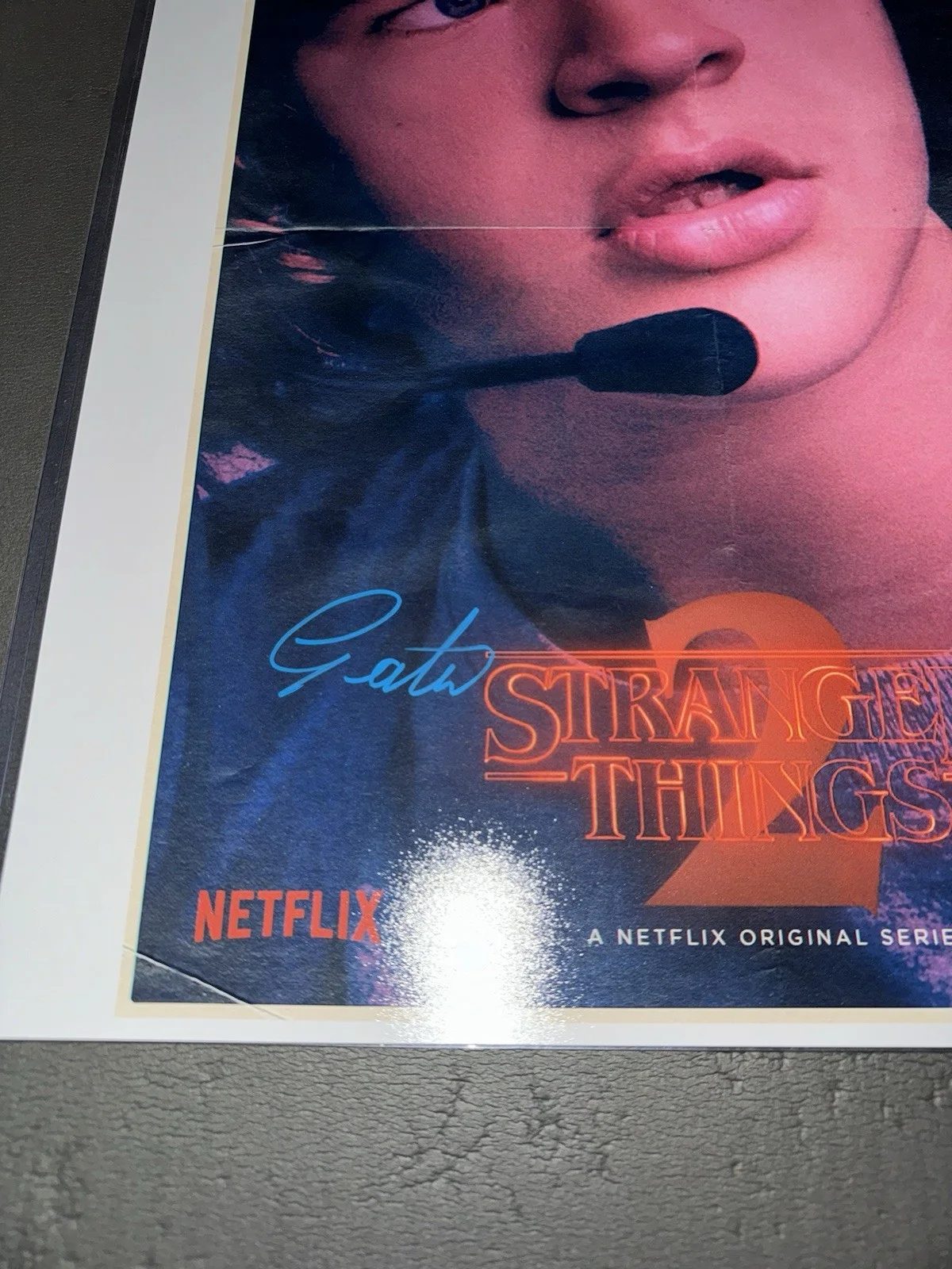 Gaten Matarazzo — Gaten Matarazzo Dustin Henderson Stranger Things 2 Signed Photo Netflix JSA, image 3