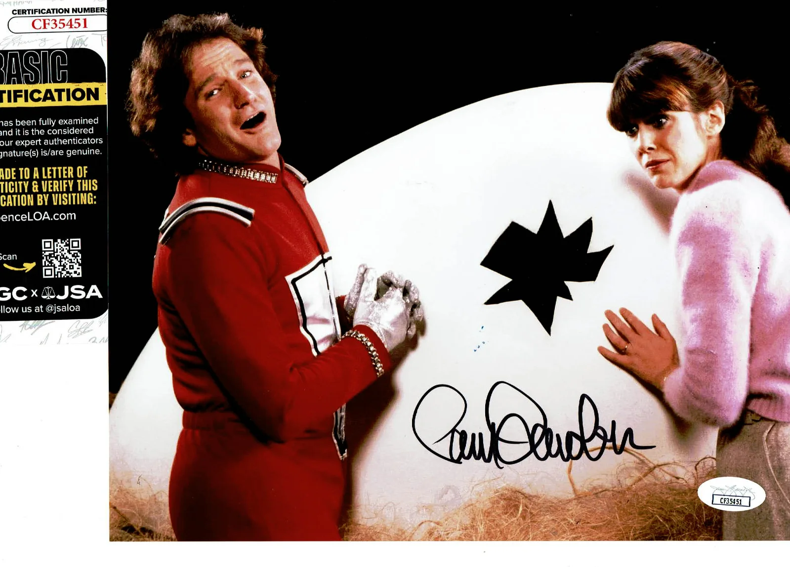 Pam Dawber — Pam Dawber autographed 8x10 photo with Robin Williams JSA Certified