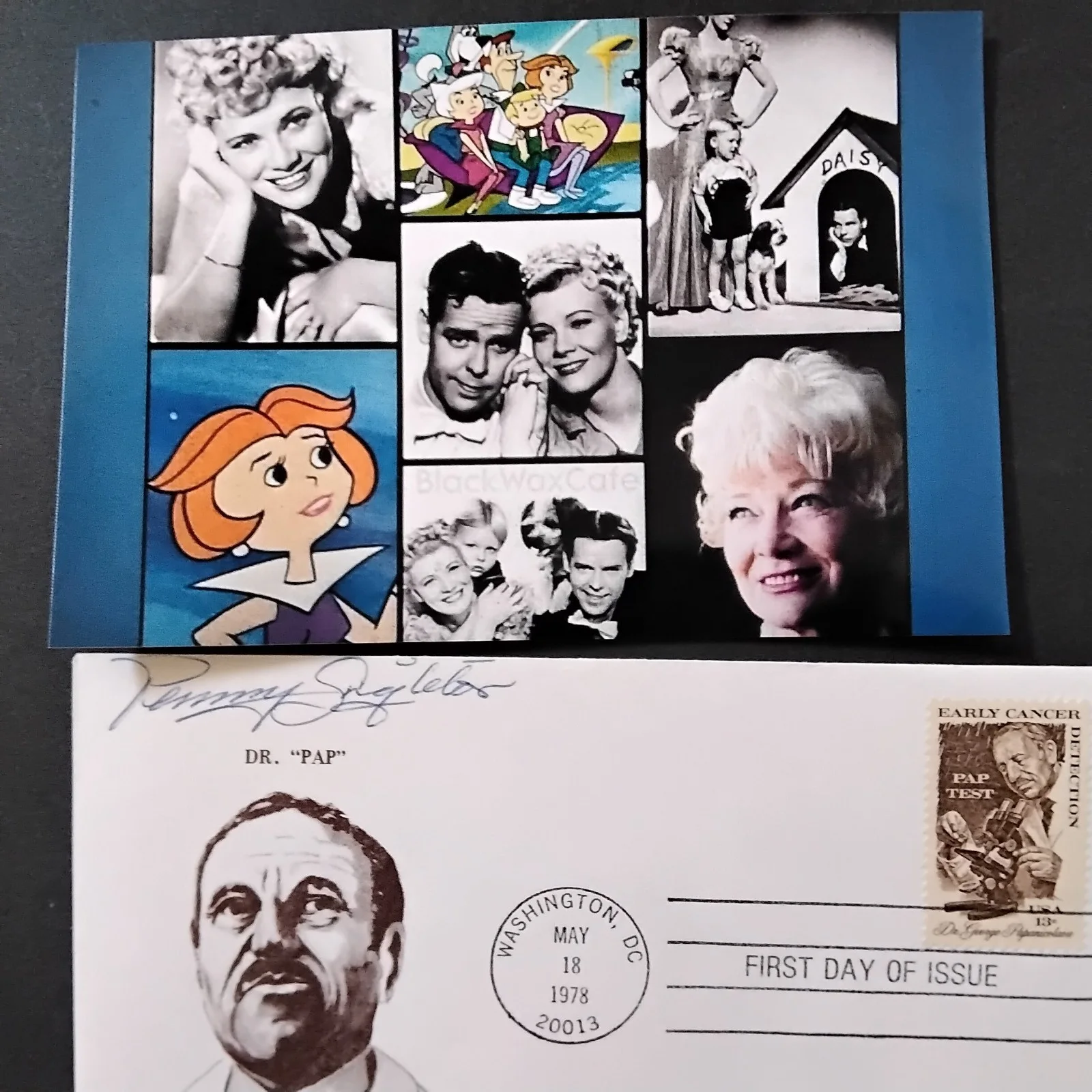 Penny Singleton Signed Envelope 40s Film TV Actress Blondie The Thin Man Jetsons, изображение 2