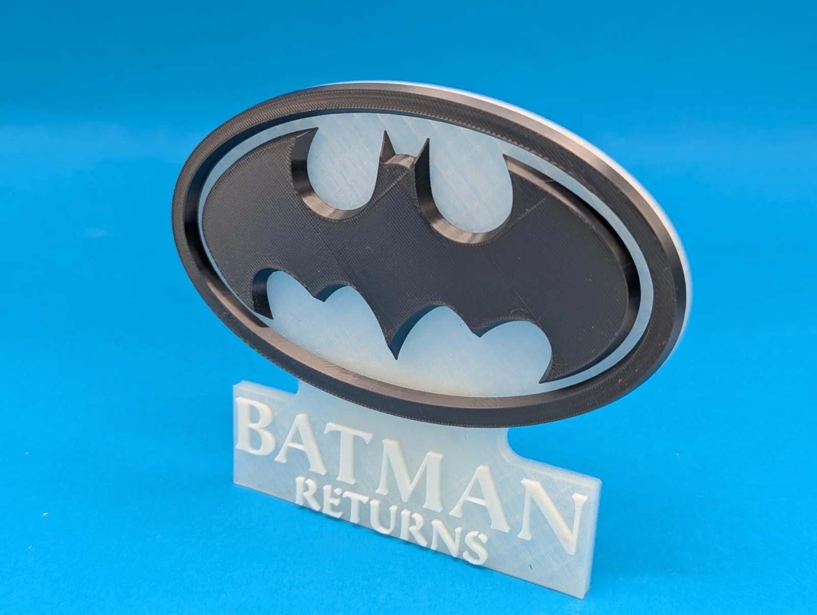 Batman Returns (movie logo) - 3D printed logo, desk or wall mount., image 2