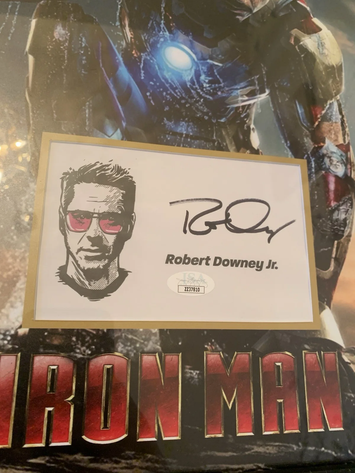 Robert Downey Jr Autographed Cut Jsa Framed Iron Man Signed Photo Avengers Edit, изображение 2