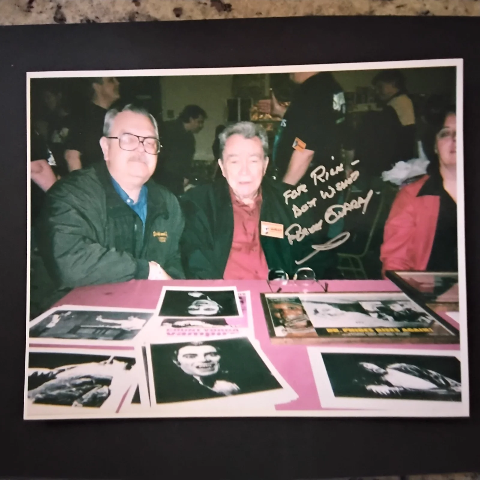 Robert Quarry SIGNED Photo Movie TV Actor Count Yorga Vampire Dr Phibes Rises, изображение 2