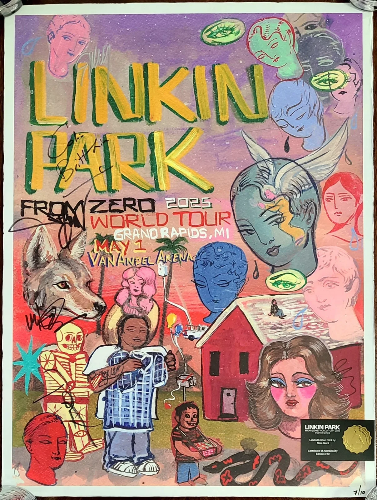 Linkin Park From Zero Signed Vinyls & Posters + Vinyls Cassettes CDs + VIP HAT, image 4