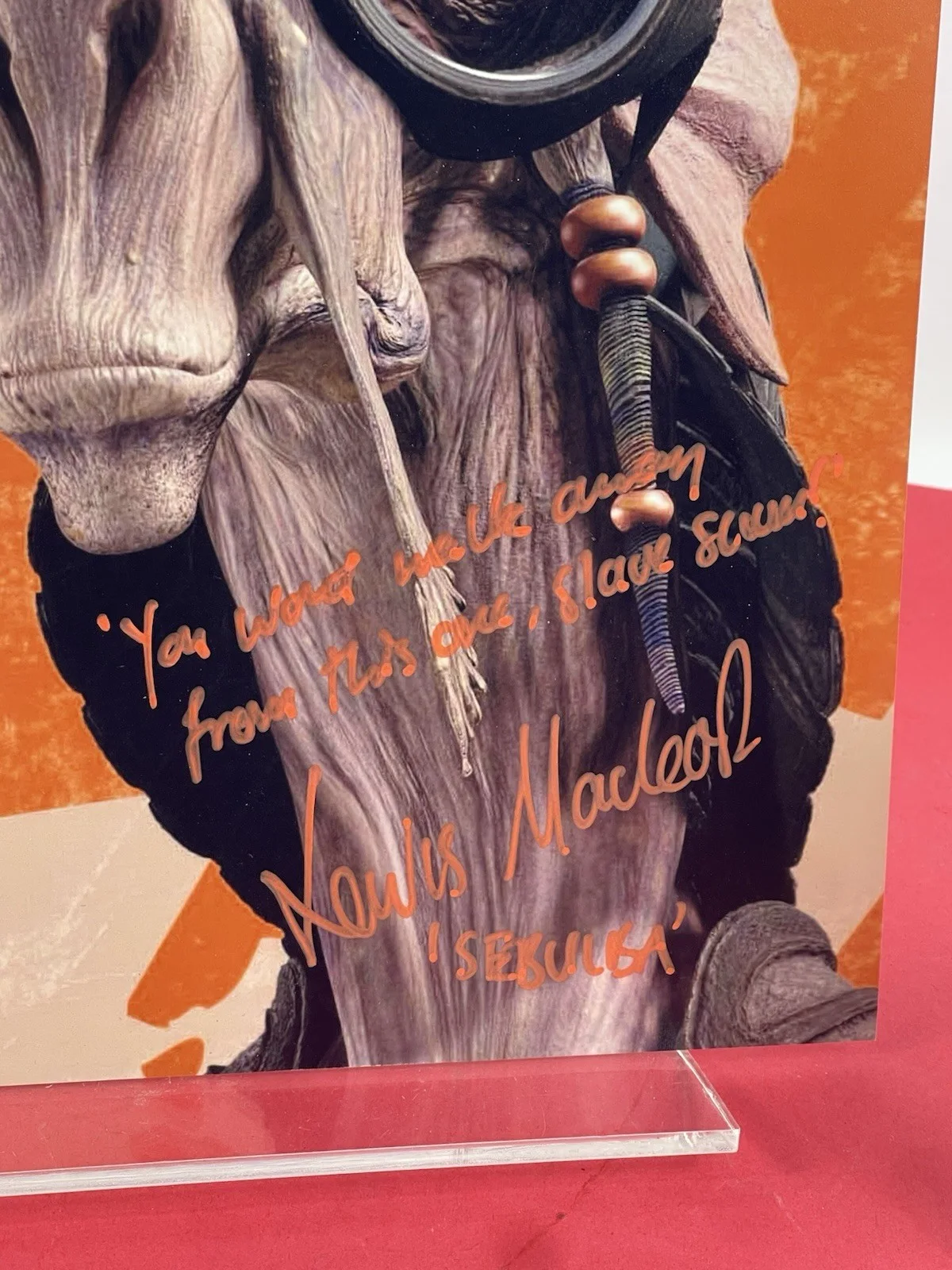 Star Wars Lewis Macleod "Sebulba" Hand Signed 8x10 JSA Certified great quote, image 3