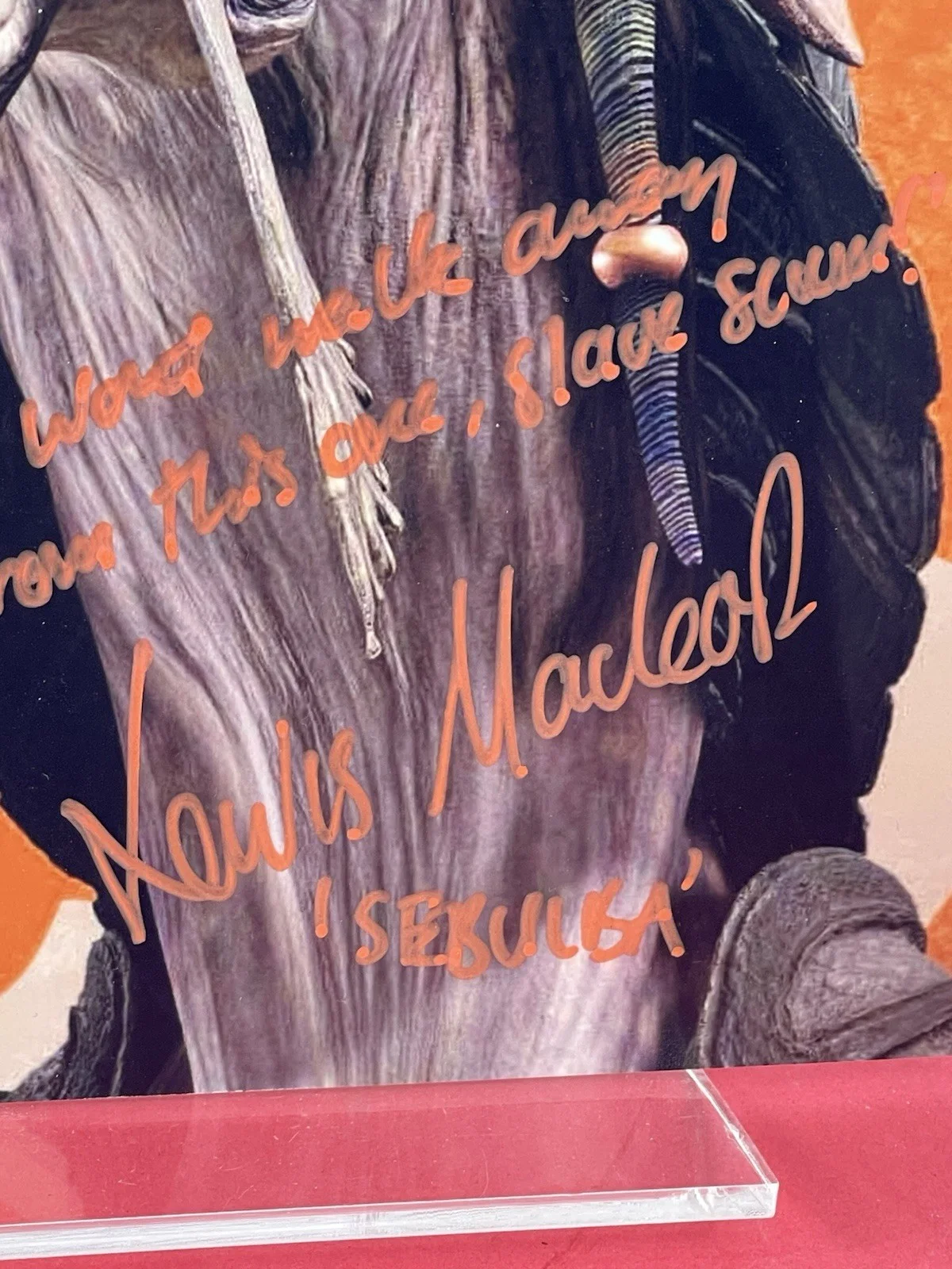 Star Wars Lewis Macleod "Sebulba" Hand Signed 8x10 JSA Certified great quote, image 4