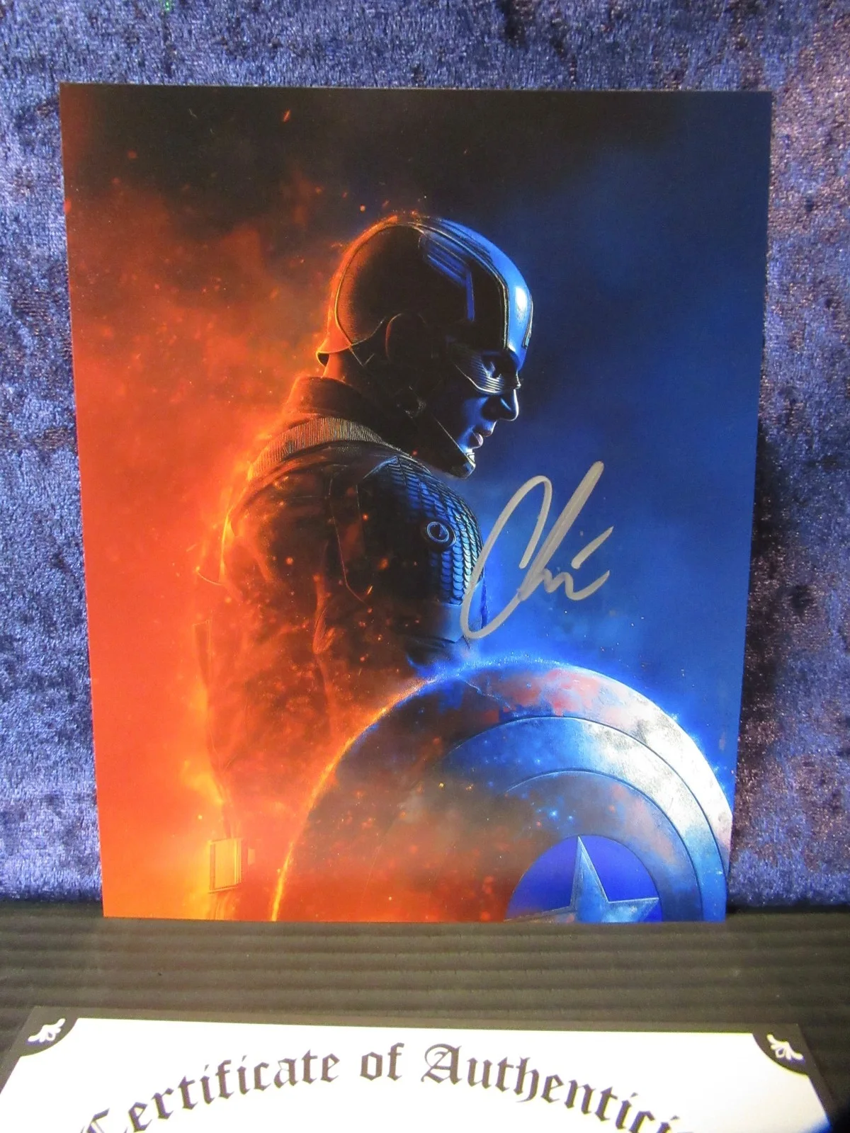 CHRIS EVANS — CHRIS EVANS - CAPTAIN AMERICA SIGNED 8"X10" PHOTO AUTOGRAPHED W COA, изображение 3