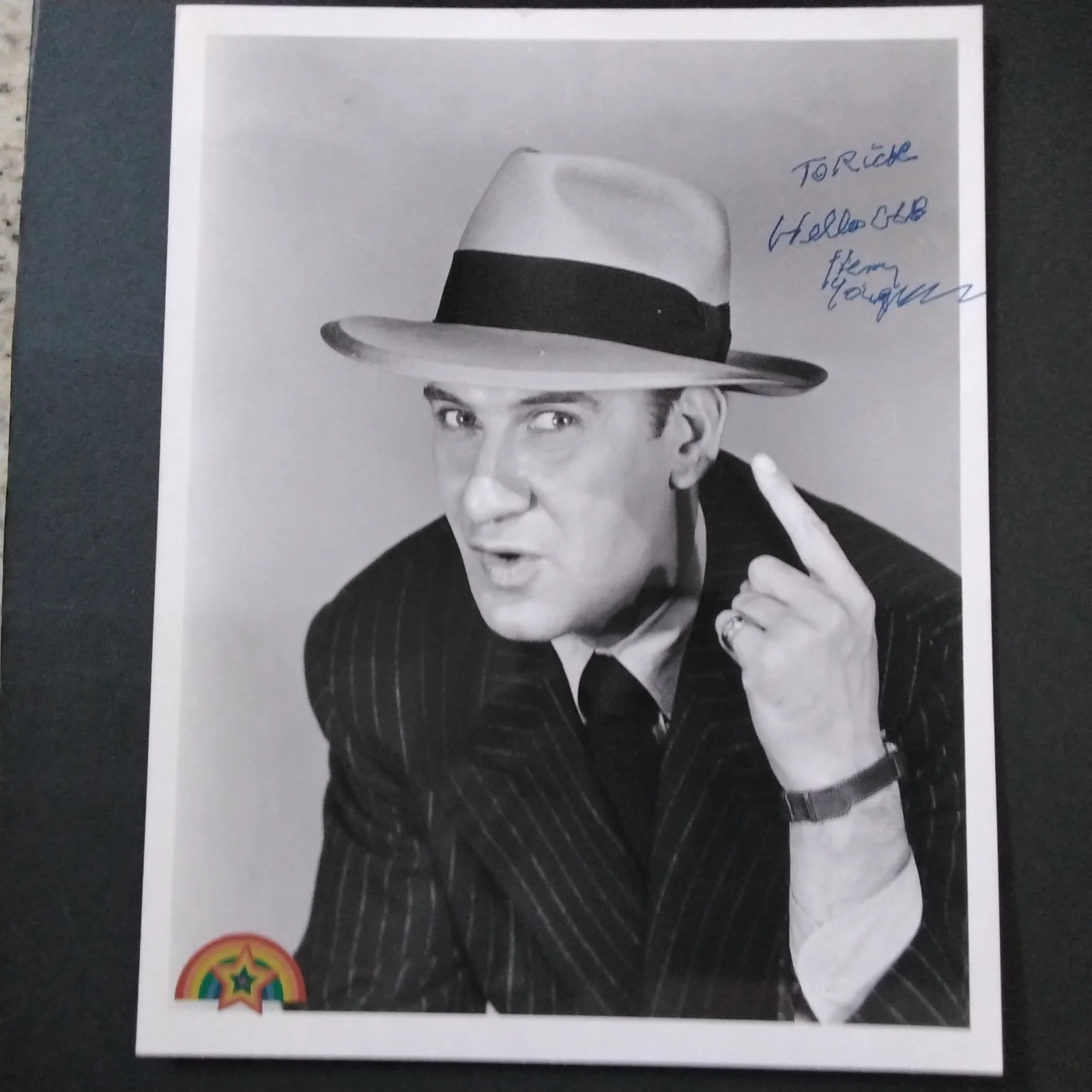 Henry Youngman SIGNED Photo Movie Comedy Actor Musician King of the One-Liners, изображение 2