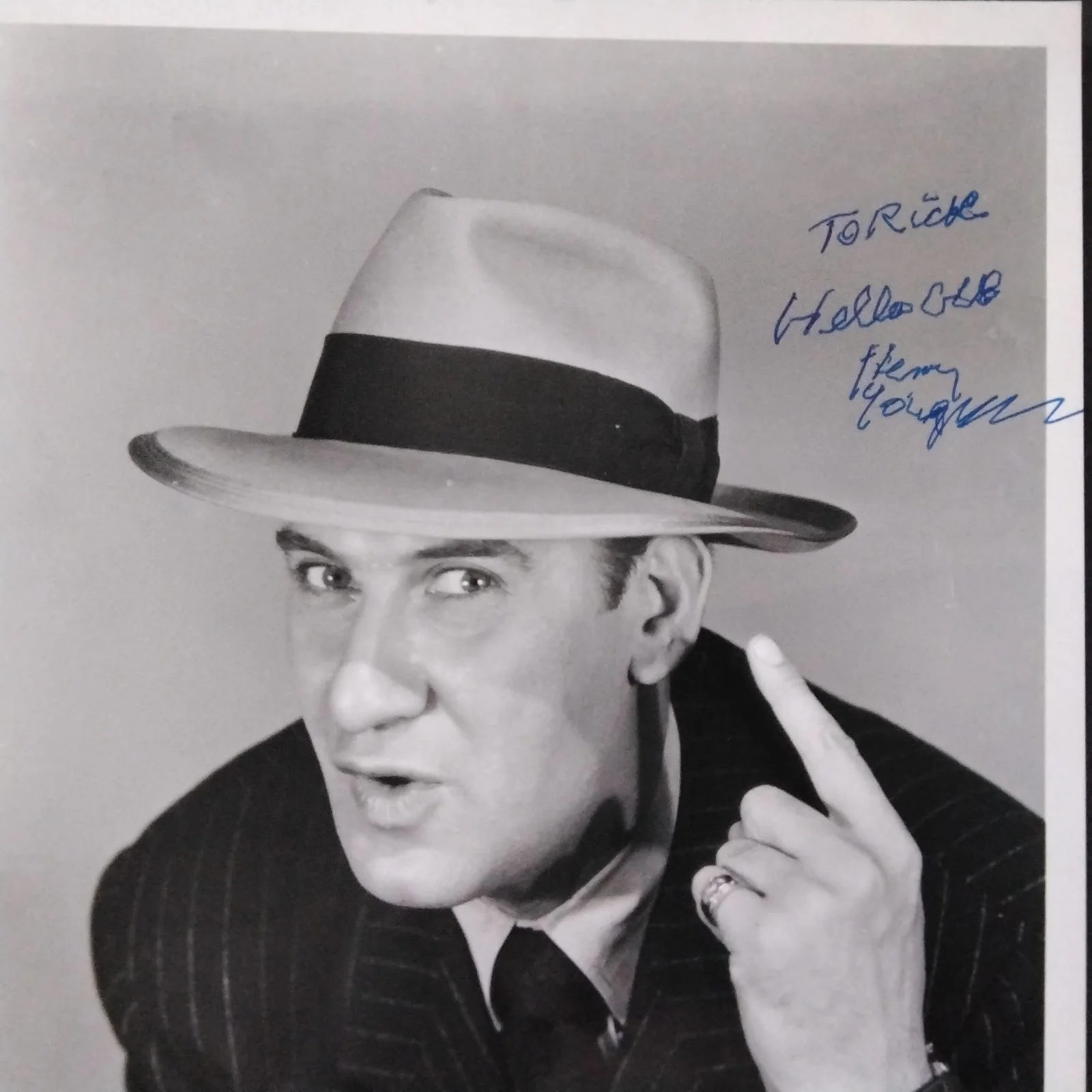 Henry Youngman SIGNED Photo Movie Comedy Actor Musician King of the One-Liners, изображение 3