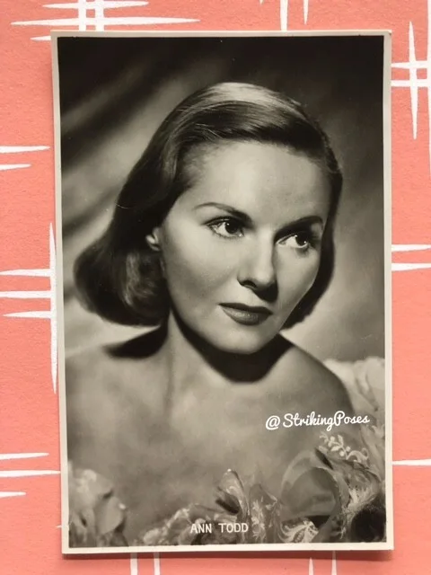 POSTCARDS ANN TODD film movie star actress RP 1940s LOT x2/16, изображение 2