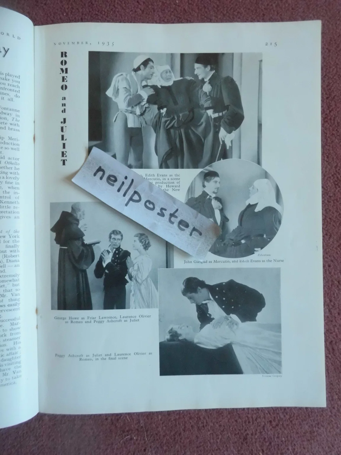 LESLIE BANKS on cover of scarce 1935 UK mag THEATRE WORLD, изображение 2