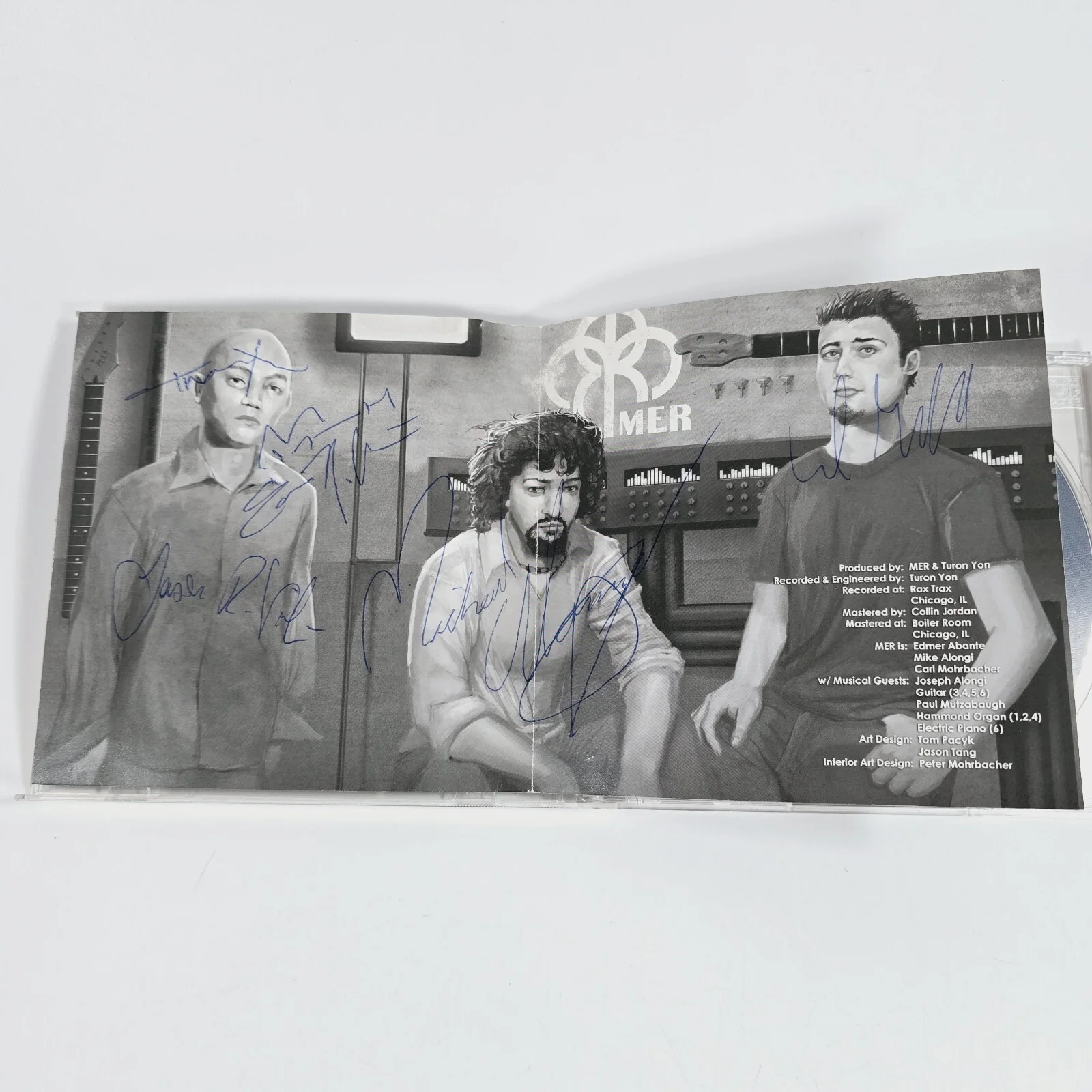 MER - TRIO - CD 2003 - HAND SIGNED AUTOGRAPHED BAND - RARE!, image 2