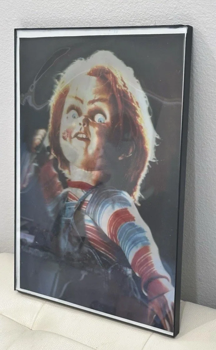 Chucky,Bride & Son 3-D lenticular Halloween SIGNED By Jennifer Tilly 16/13, изображение 4
