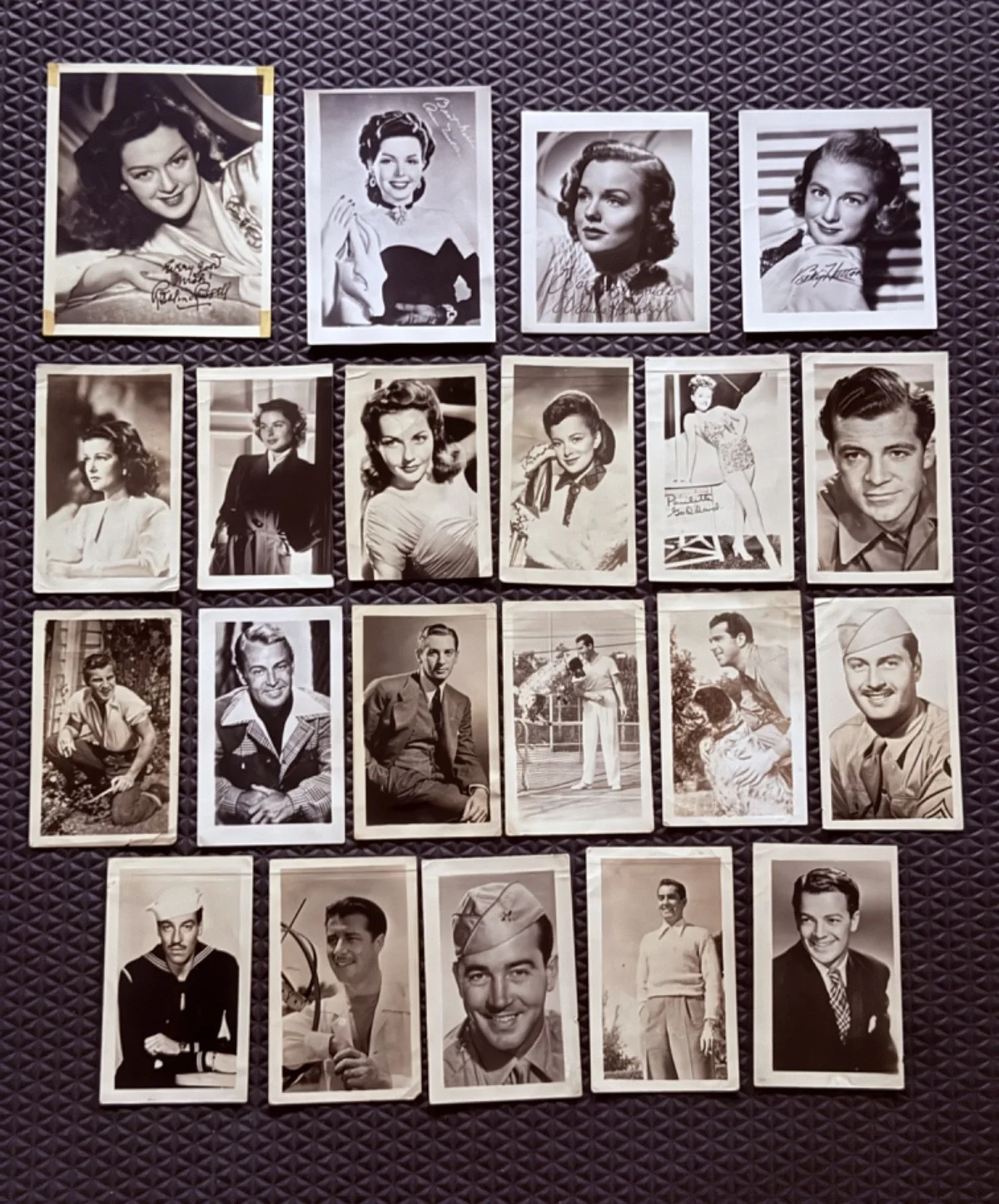 Vintage Hollywood Stars Fan Club Photo Ingrid Bergman Dom Ameche-20 Photos, изображение 2