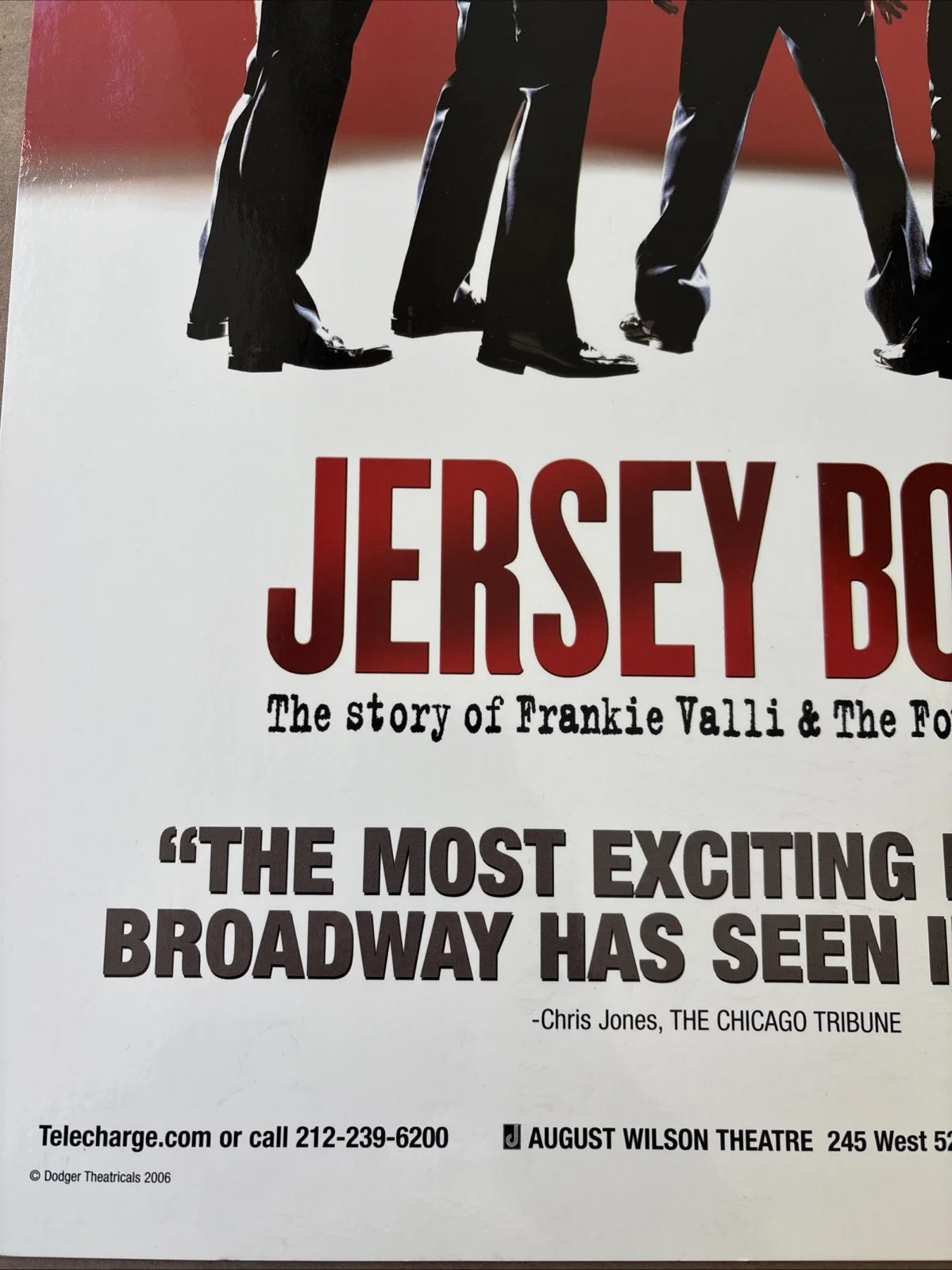 FRANKIE VALLI hand SIGNED JERSEY BOYS BROADWAY Poster JSA COA, image 5