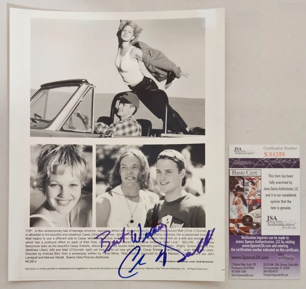 Chris O'Donnell — Chris O'Donnell Signed 8x10 Photo w/ JSA CoA, Mad Love