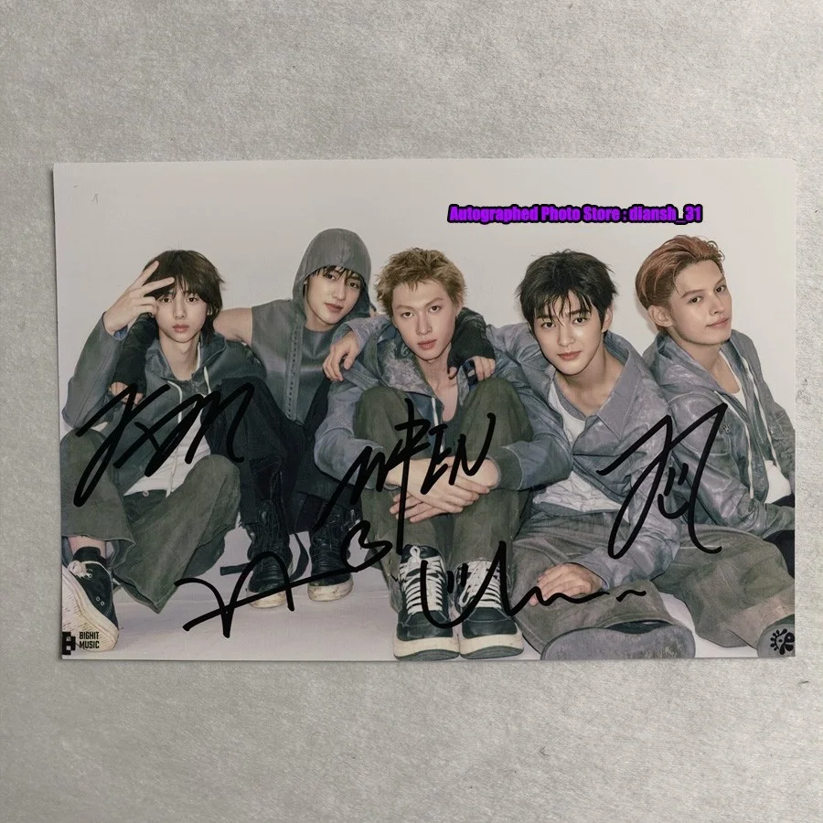 CORTIS — CORTIS Group Autographed Hand Signed Photo 4*6 - Combine Photograph Set, изображение 3