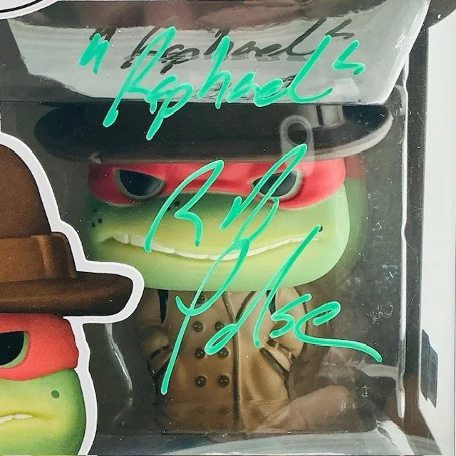 Rob Paulsen Autographed Raphael TMNT Teenage Mutant Ninja Turtles Funko Pop OC, изображение 2