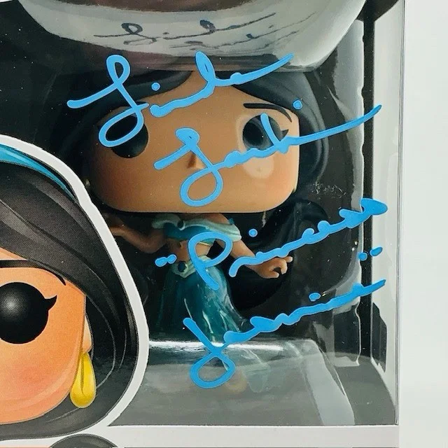 Linda Larkin Autographed Princess Jasmine Disney’s Aladdin Funko Pop #326 OC, изображение 2