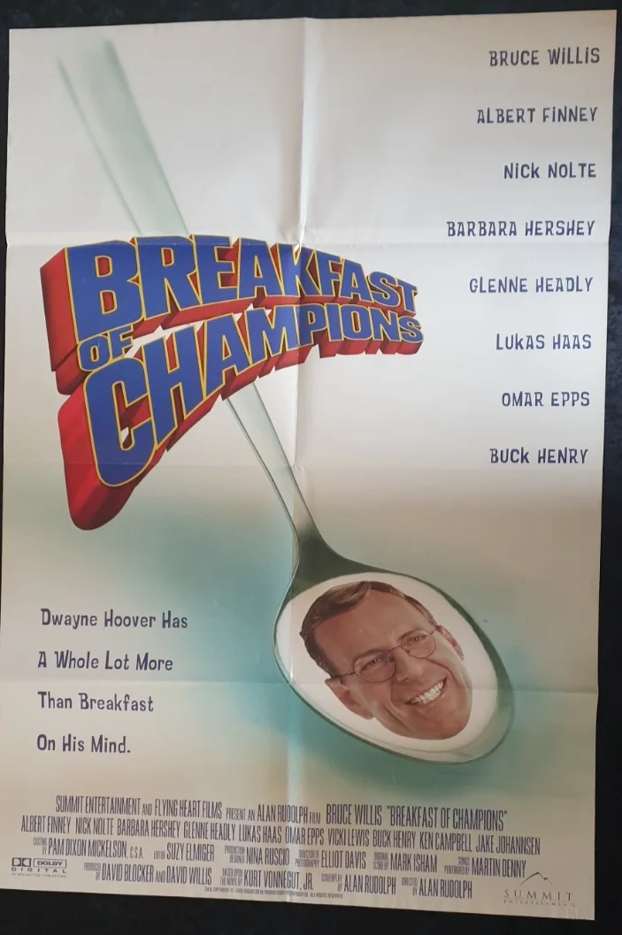 Breakfast of Champions Original Movie Poster 1999 US One Sheet 27x41 inch Folded, изображение 2