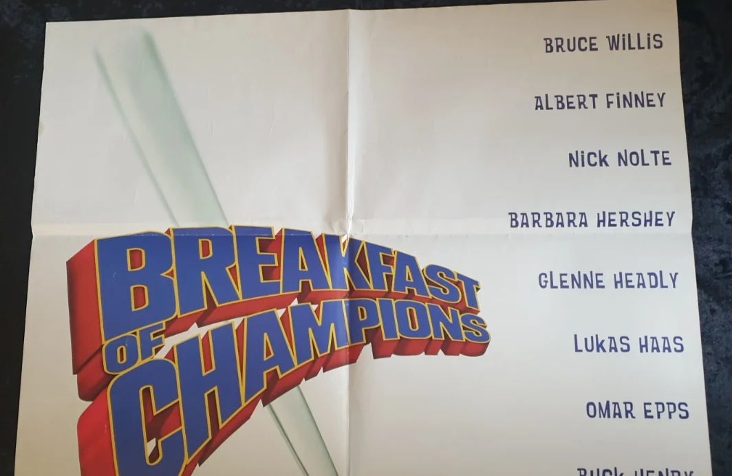 Breakfast of Champions Original Movie Poster 1999 US One Sheet 27x41 inch Folded, изображение 5