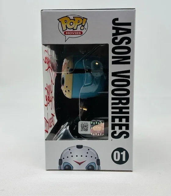 Warrington Gillette Autographed Signed Jason II Friday The 13th Funko Pop #01 OC, изображение 5
