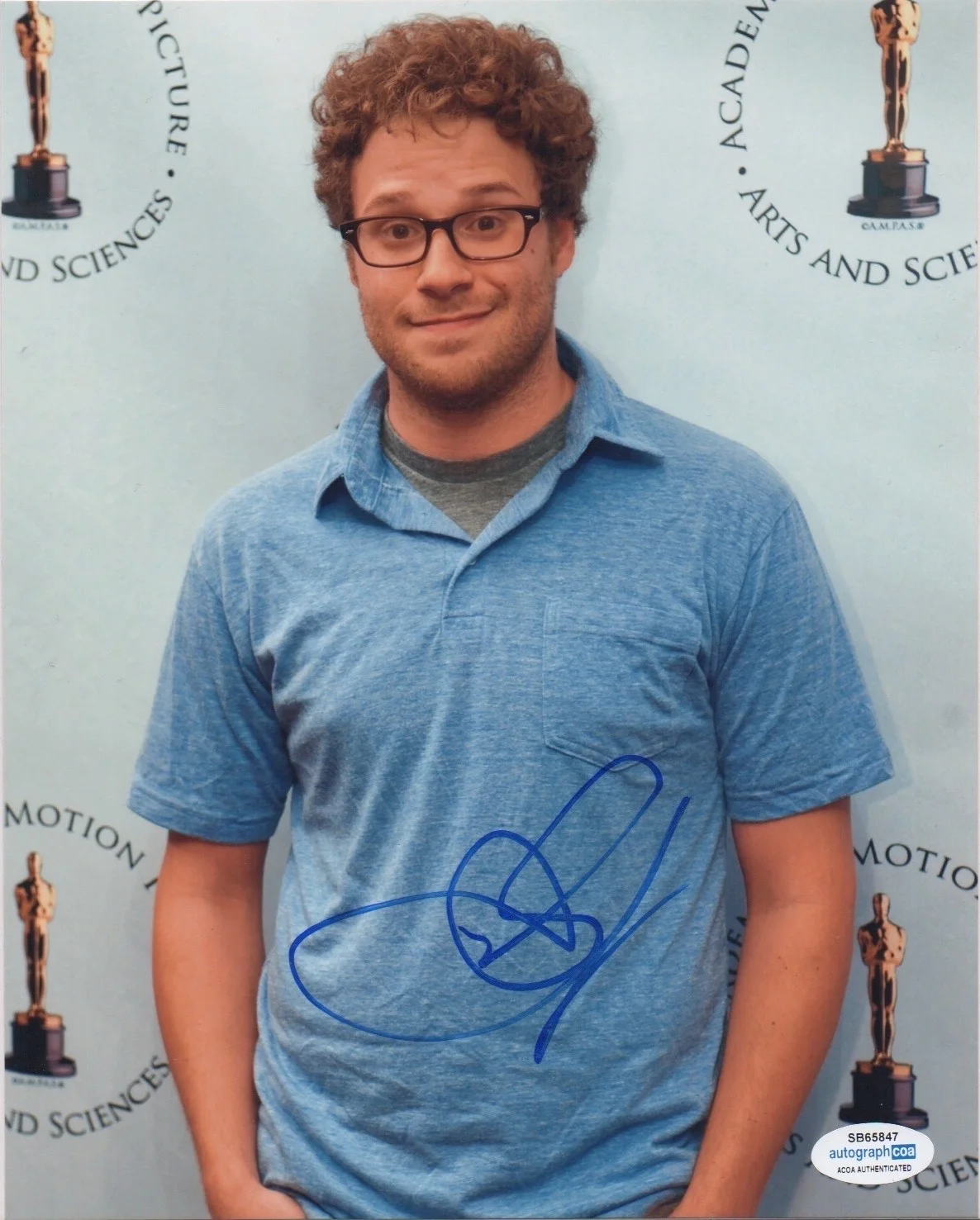 Seth Rogen — SETH ROGEN signed 8x10 photo AUTOGRAPH auto ACOA cert Superbad FULLER SIGNATURE