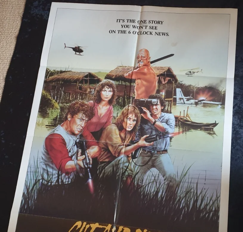 Cut and Run Original Movie Poster 1985 US One Sheet 27x41 Folded Lisa Blount, изображение 5