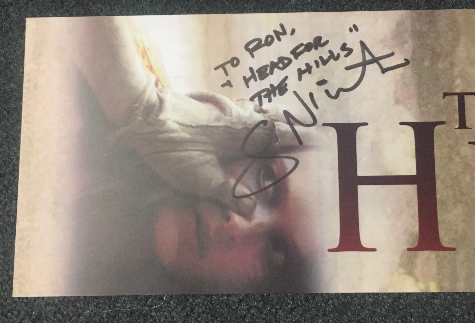 Greg Nicotero — GREG NICOTERO AUTOGRAPHED 2006 original DS 5x25 MYLAR! HILLS HAVE EYES! HORROR!, изображение 2